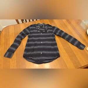 Ezekiel blue striped button down shirt Size Small